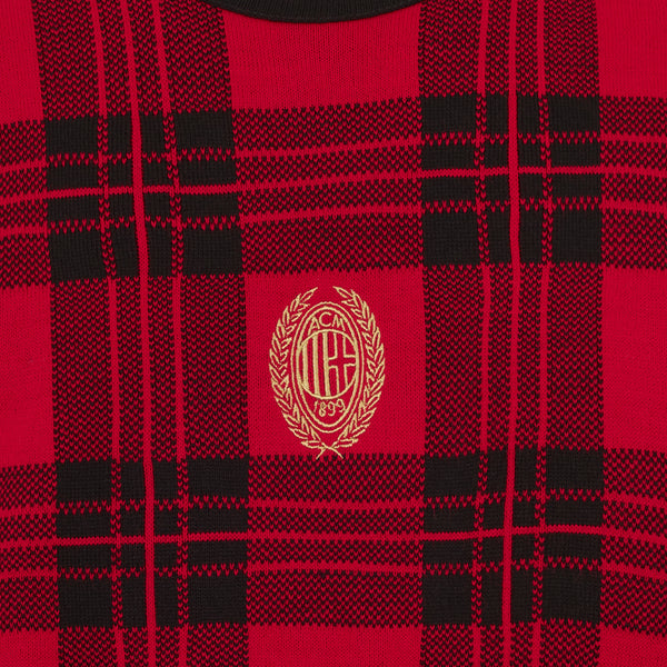 AC MILAN TARTAN CHRISTMAS JUMPER