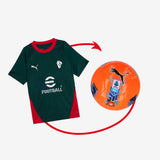 BUNDLE MAGLIA VERDE BAMBINO TRAINING + MINI PALLONE PUMA SERIE A 2025/26