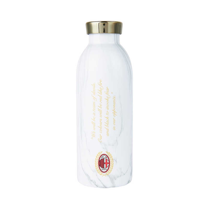 BUNDLE SCARF WITH LOGO AND THICK STRIPES + AC MILAN X 24BOTTLES BOTTLE CELEBRATORY
