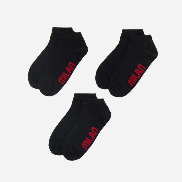 SOCKS SET WITH MILAN TEXT