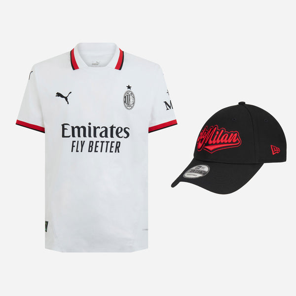 MAGLIA MILAN AWAY AUTHENTIC 2024/25 + CAPPELLINO NEW ERA X AC MILAN URBAN