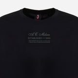 AC MILAN CASCIAVIT BLACK AND GREY T-SHIRT