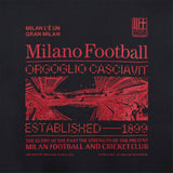AC MILAN CASCIAVIT BLACK AND RED T-SHIRT