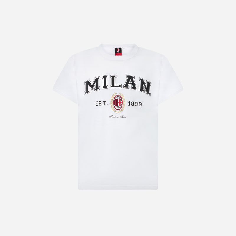 AC MILAN COLLEGE COLLECTION KIDS WHITE T-SHIRT