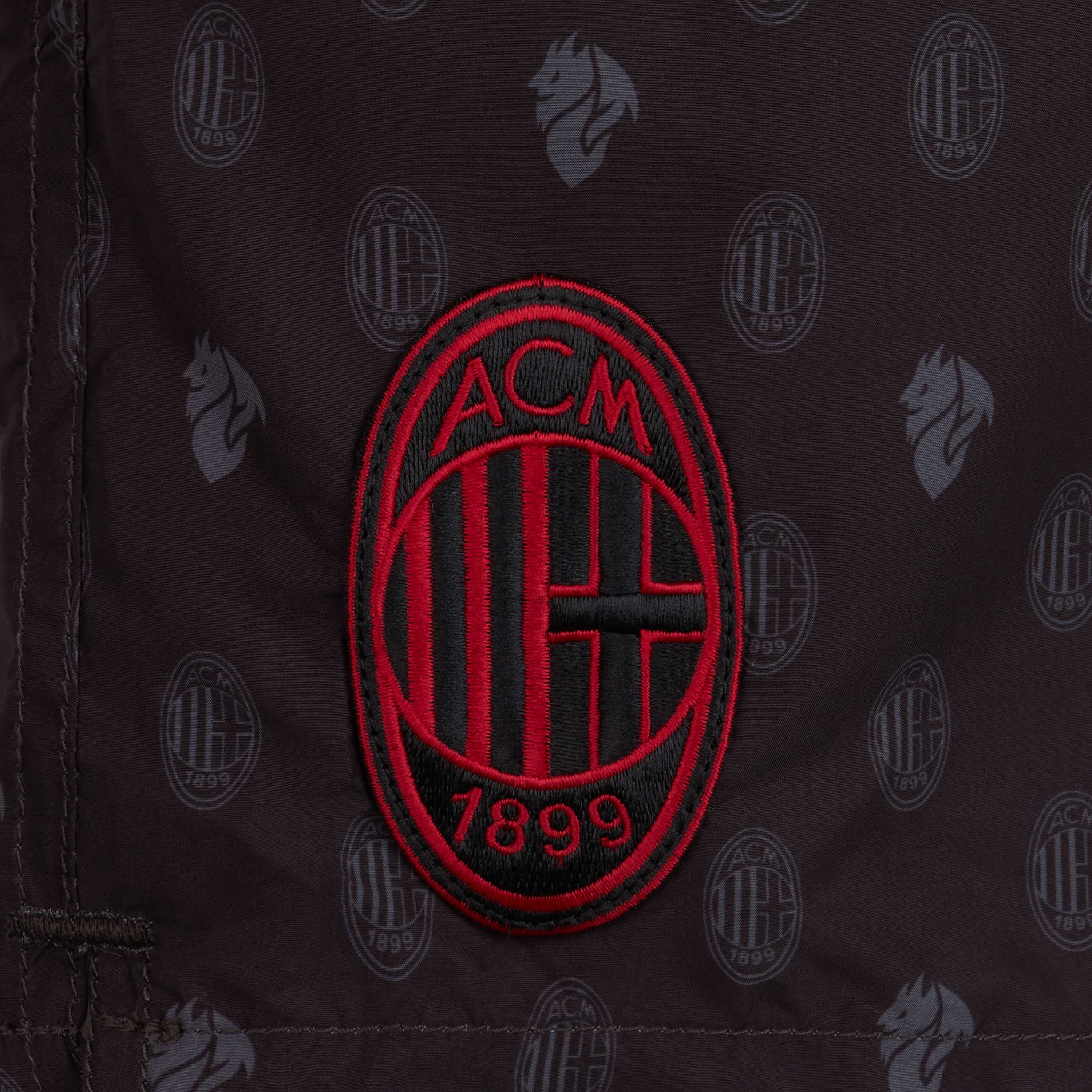 AC MILAN X MC2 SAINT BARTH SWIM SHORT WITH LOGO PATTERN