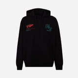 ACM x RL10 - BLACK OVERSIZE HOODIE WITH BACK PRINT