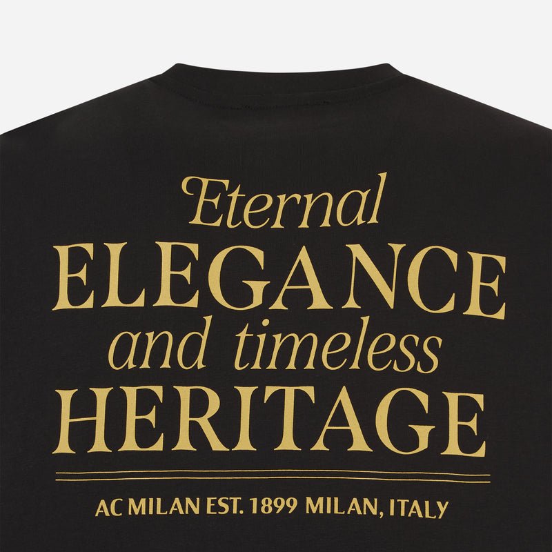 AC MILAN BLACK T-SHIRT - CLUB 1899