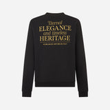 AC MILAN BLACK CREWNECK SWEATSHIRT - CLUB 1899