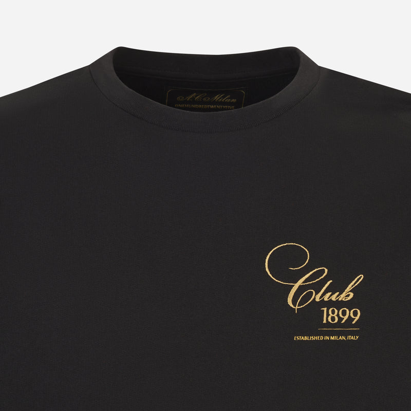 AC MILAN BLACK CREWNECK SWEATSHIRT - CLUB 1899