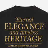 AC MILAN BLACK CREWNECK SWEATSHIRT - CLUB 1899