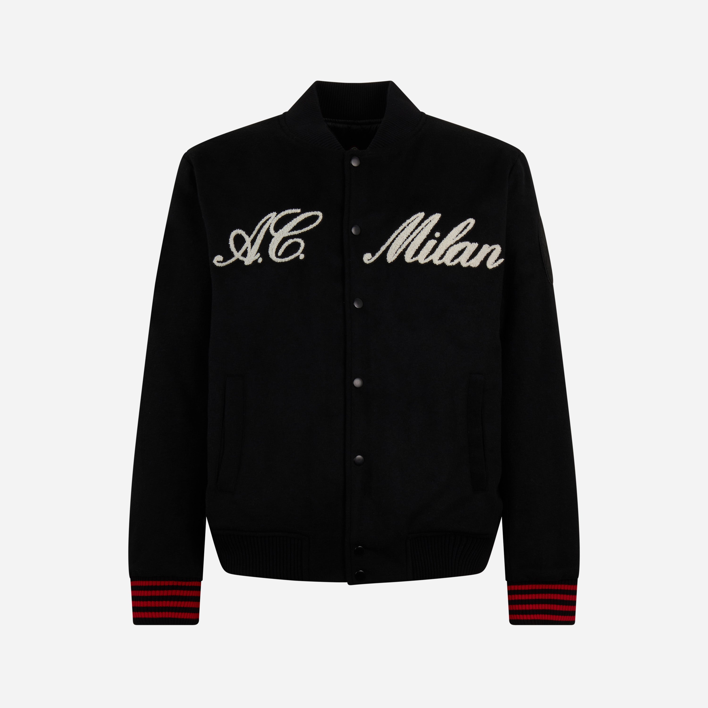 AC Milan x NY Yankees - VARSITY JACKET WITH FRONT AND BACK LOGO