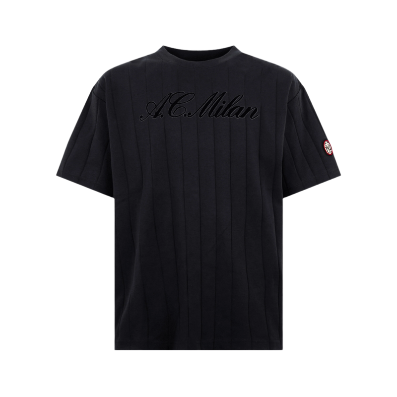 AC Milan x NY Yankees - TSHIRT NERA CON SCRITTA SUL FRONTE E RETRO