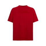 AC Milan x NY Yankees - TSHIRT ROSSA CON SCRITTA SUL FRONTE E RETRO