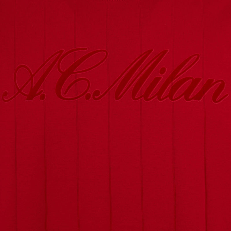 AC Milan x NY Yankees - TSHIRT ROSSA CON SCRITTA SUL FRONTE E RETRO