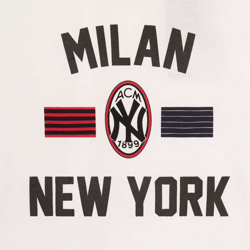 AC Milan x NY Yankees - KIDS GRAPHIC TSHIRT WITH FRONT LOGOS