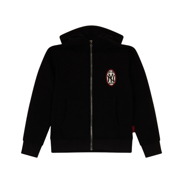 AC Milan x NY Yankees - FELPA BAMBINO CON ZIP E CAPPUCCIO