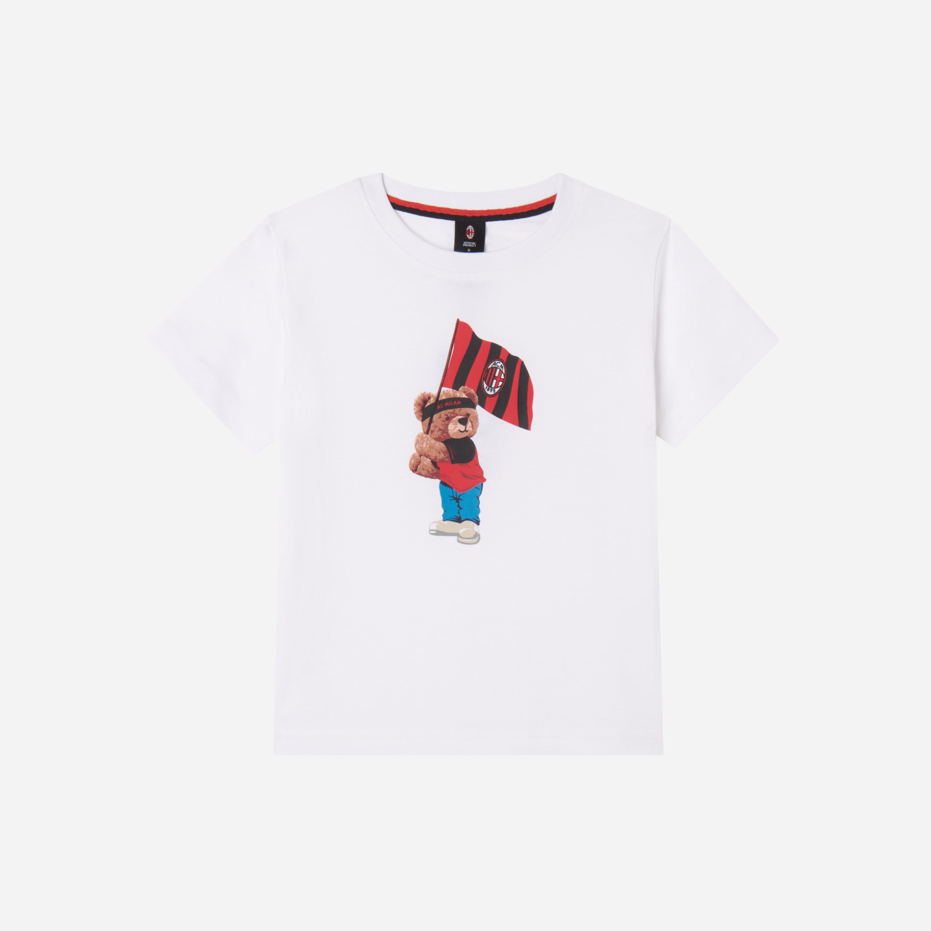 AC MILAN KIDS WHITE TSHIRT TEDDY COLLECTION