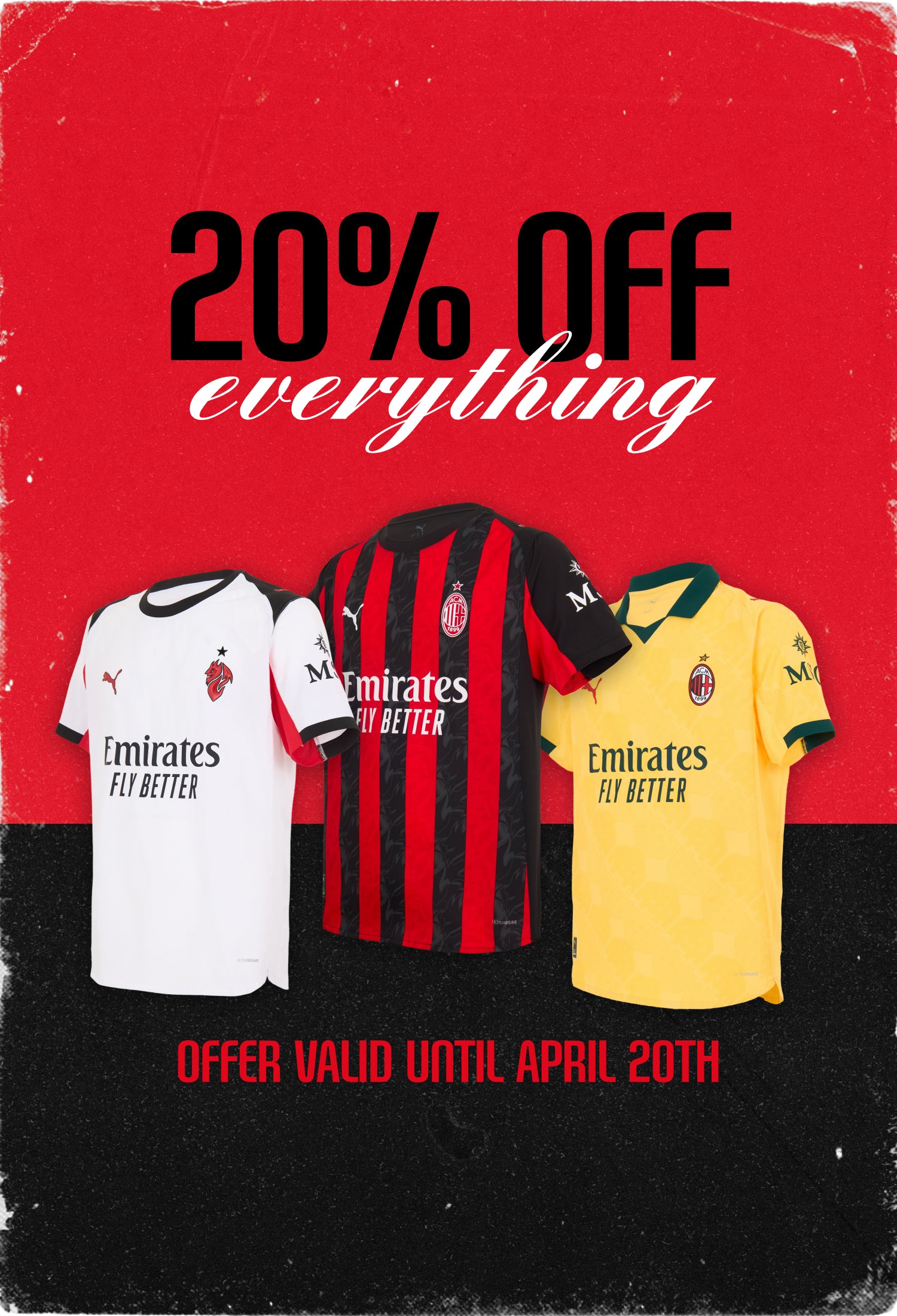 <p>20% off everything</p>