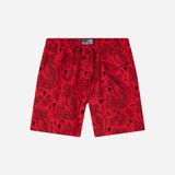 AC MILAN X MC2 SAINT BARTH KID'S SWIM SHORT WITH BANDANA PATTERN