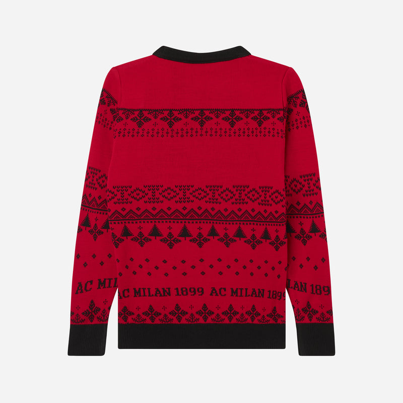 AC MILAN KIDS CHRISTMAS JUMPER