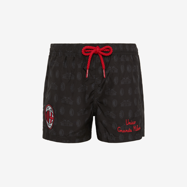 COSTUME BAMBINO MC2 SANIT BARTH X AC MILAN CON PATTERN LOGO E STADIO