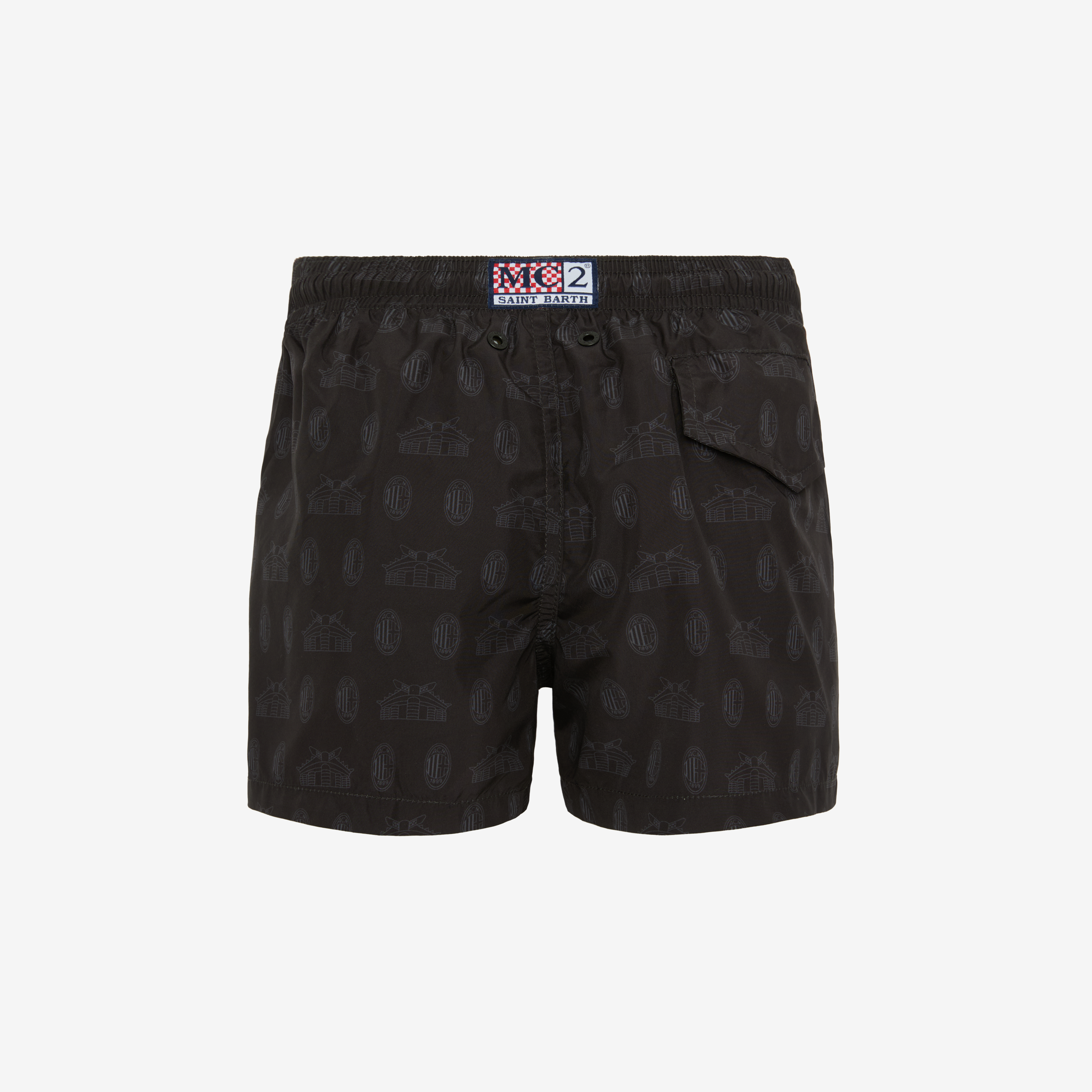COSTUME BAMBINO MC2 SANIT BARTH X AC MILAN CON PATTERN LOGO E STADIO