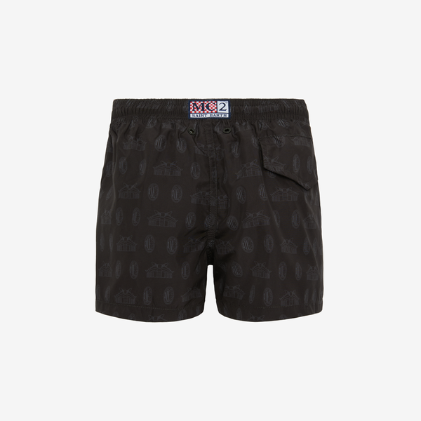 COSTUME BAMBINO MC2 SANIT BARTH X AC MILAN CON PATTERN LOGO E STADIO