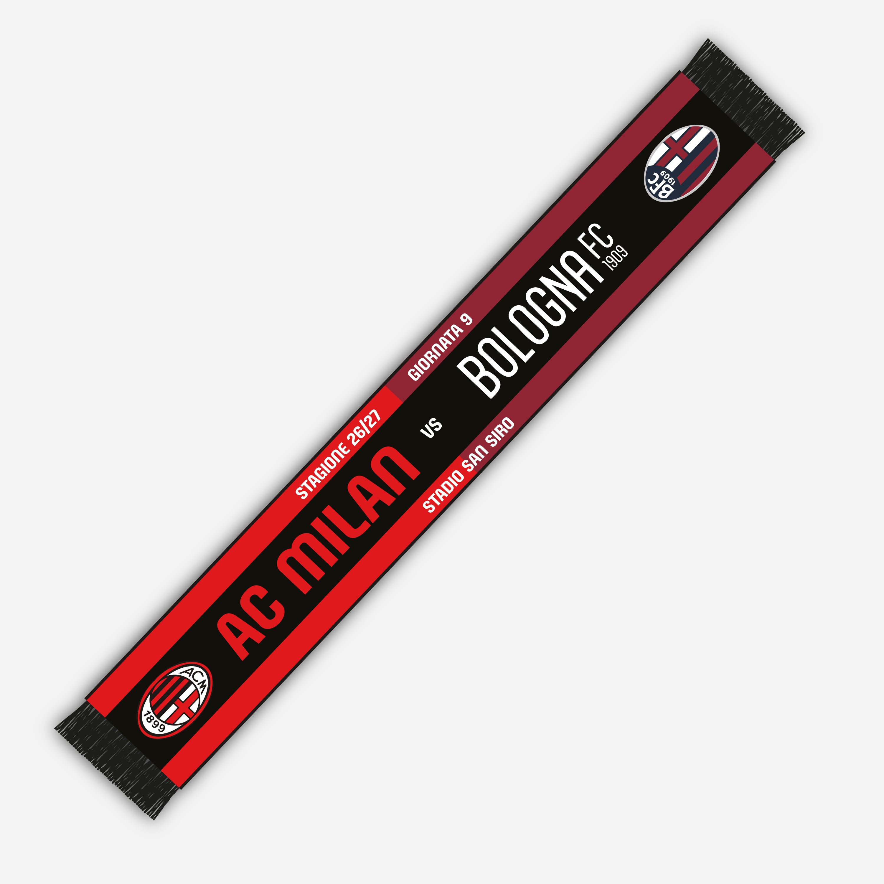 AC MILAN - BOLOGNA MATCHDAY SCARF