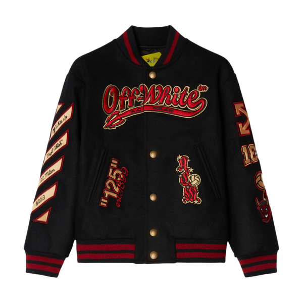 AC MILAN X OFF-WHITE - KIDS VARSITY JACKET