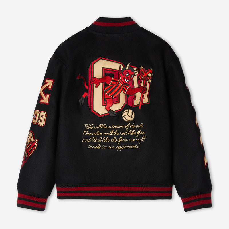 AC MILAN X OFF-WHITE KIDS VARSITY JACKET AC Milan Store