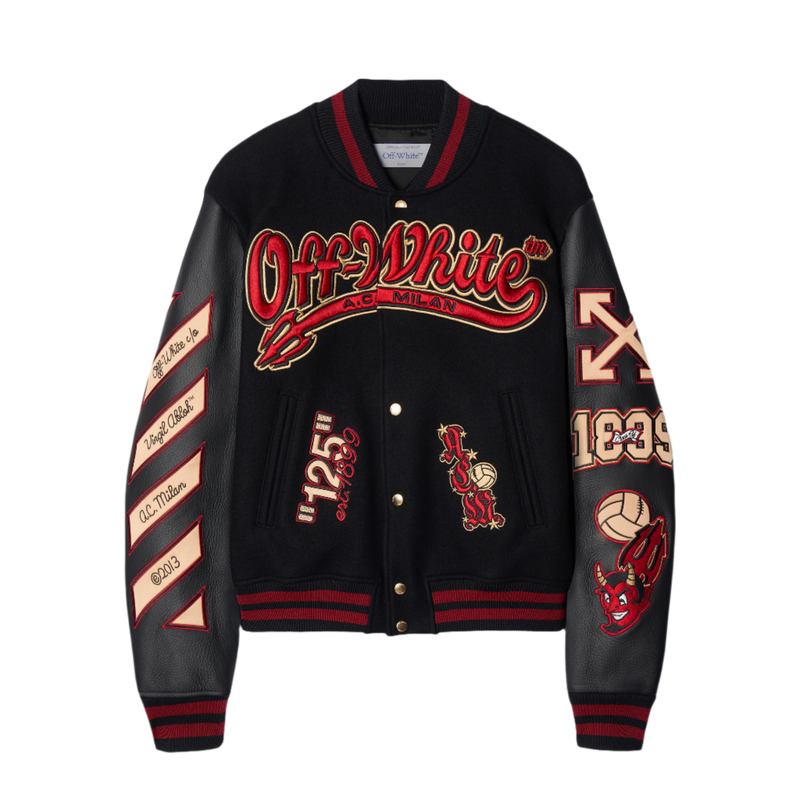 AC MILAN X OFF-WHITE- VARSITY JACKET