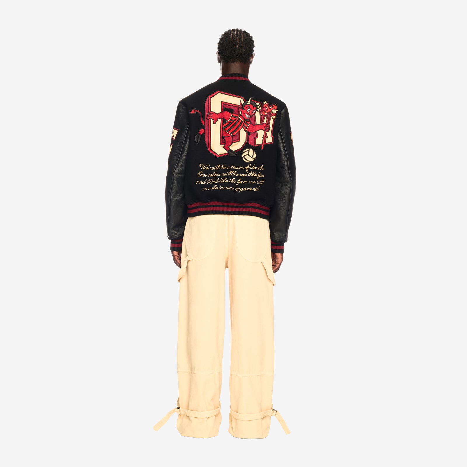 Off-White × AC MILAN 125th スタジアムジャケット〇関送無料〇 AC MILAN X OFF-WHITE- VARSITY JACKET | AC Milan Store