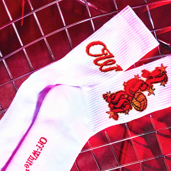 AC MILAN X OFF-WHITE - LOGO SOCKS