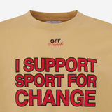 T-SHIRT OFF-WHITE x AC MILAN - I SUPPORT SPORT FOR CHANGE