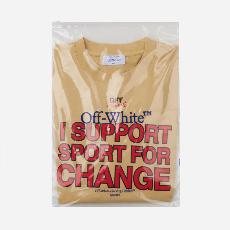 OFF-WHITE x AC MILAN T-SHIRT - I SUPPORT SPORT FOR CHANGE