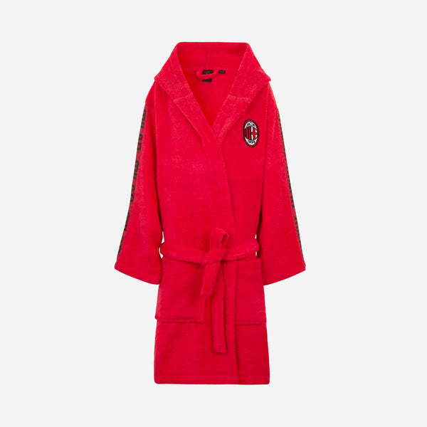AC MILAN KIDS' RED BATHROBE