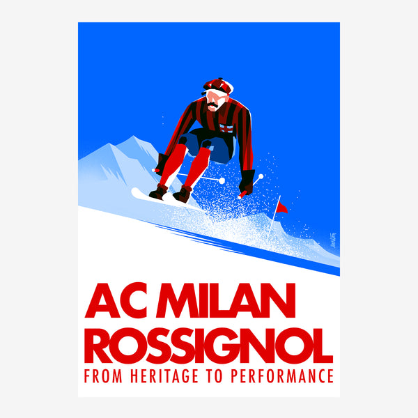 SKIER POSTER – ROSSIGNOL X AC MILAN