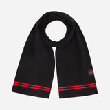 AC MILAN BLACK SCARF WITH LOGO 