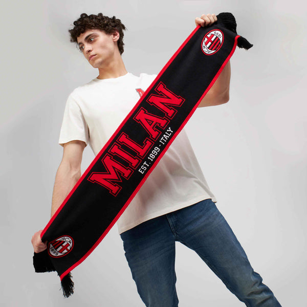 SCIARPA MILAN CON LOGO COLLEGE