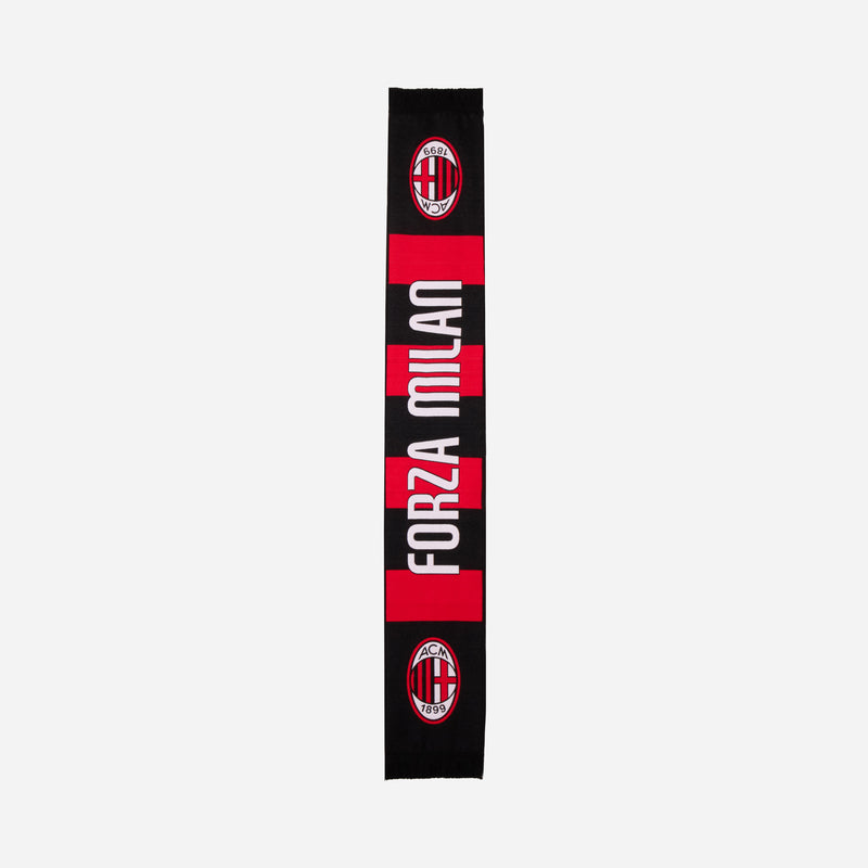 AC MILAN "FORZA MILAN" SCARF WITH LOGO