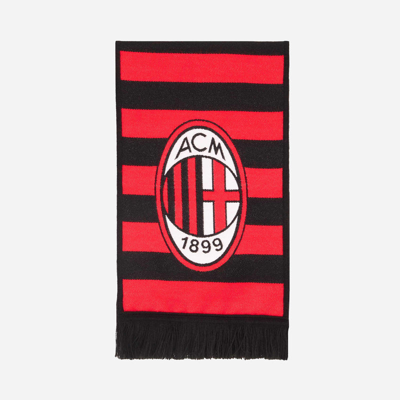 SCIARPA MILAN A RIGHE CON LOGO