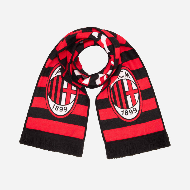 AC MILAN STRIPES SCARF WITH LOGO