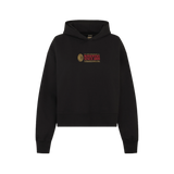 AC MILAN BLACK CROP HOODIE - ROSSONERI SINCE 1899