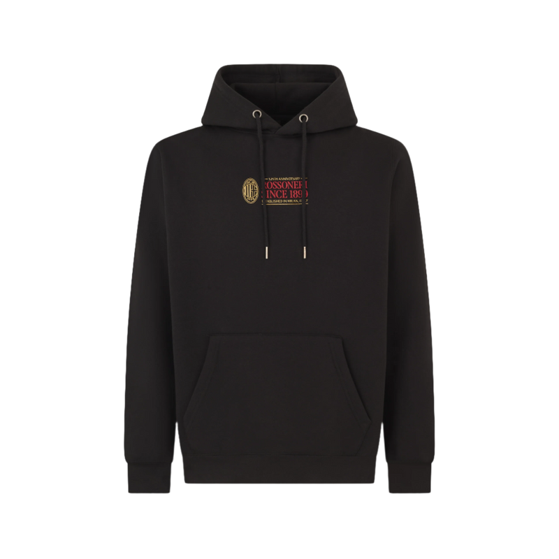 AC MILAN BLACK HOODIE - ROSSONERI SINCE 1899