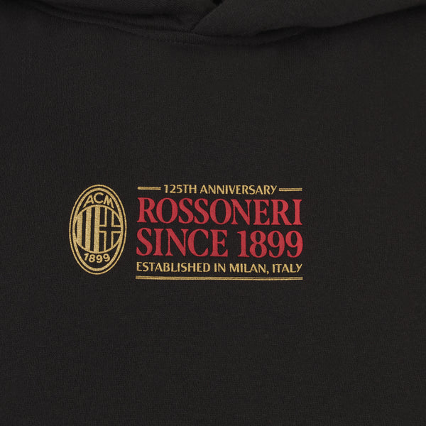 AC MILAN BLACK HOODIE - ROSSONERI SINCE 1899