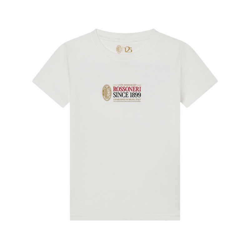 T-SHIRT BIANCA BAMBINO - ROSSONERI SINCE 1899