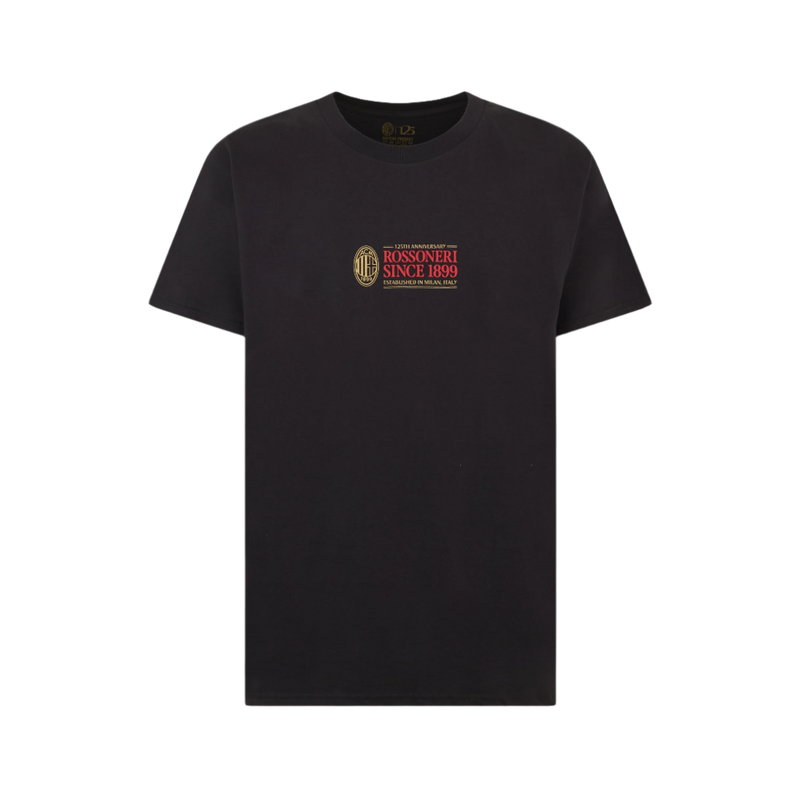 AC MILAN BLACK T-SHIRT - ROSSONERI SINCE 1899