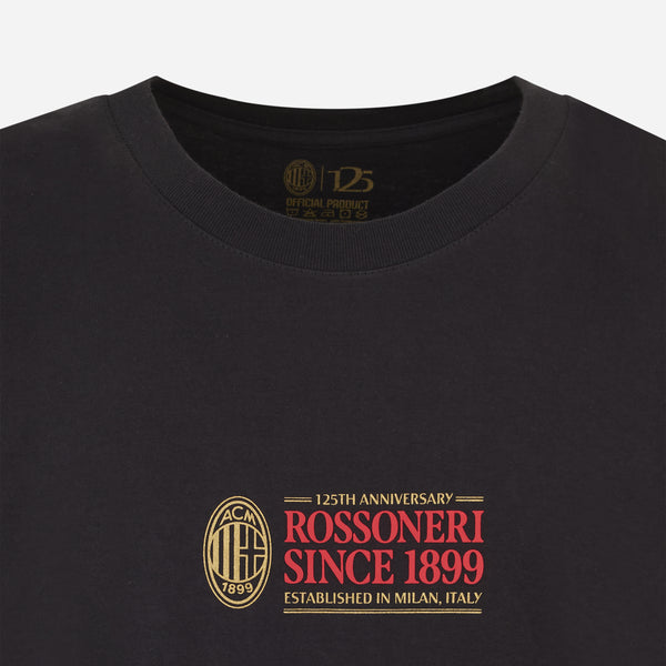 AC MILAN BLACK T-SHIRT - ROSSONERI SINCE 1899