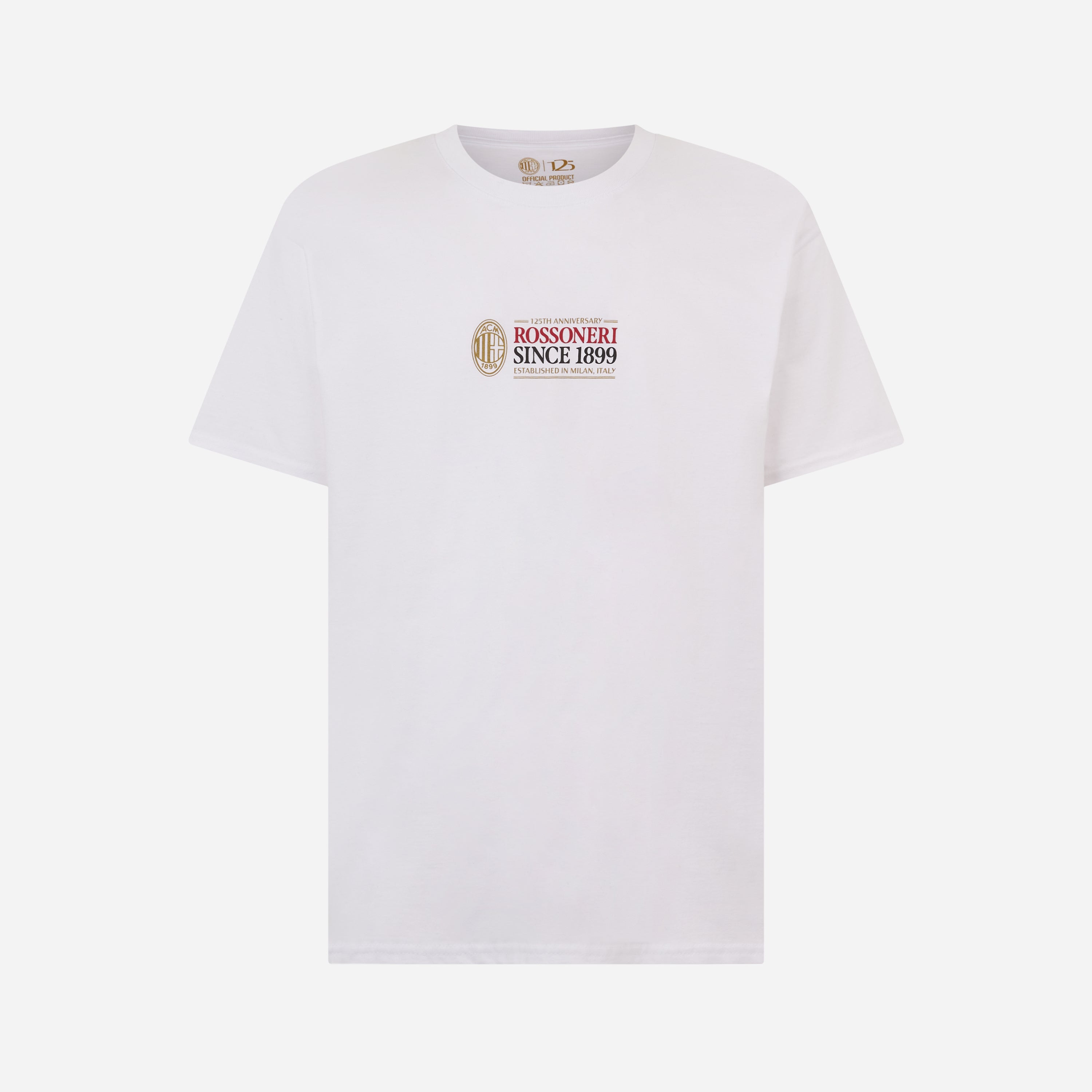AC MILAN WHITE T-SHIRT - ROSSONERI SINCE 1899