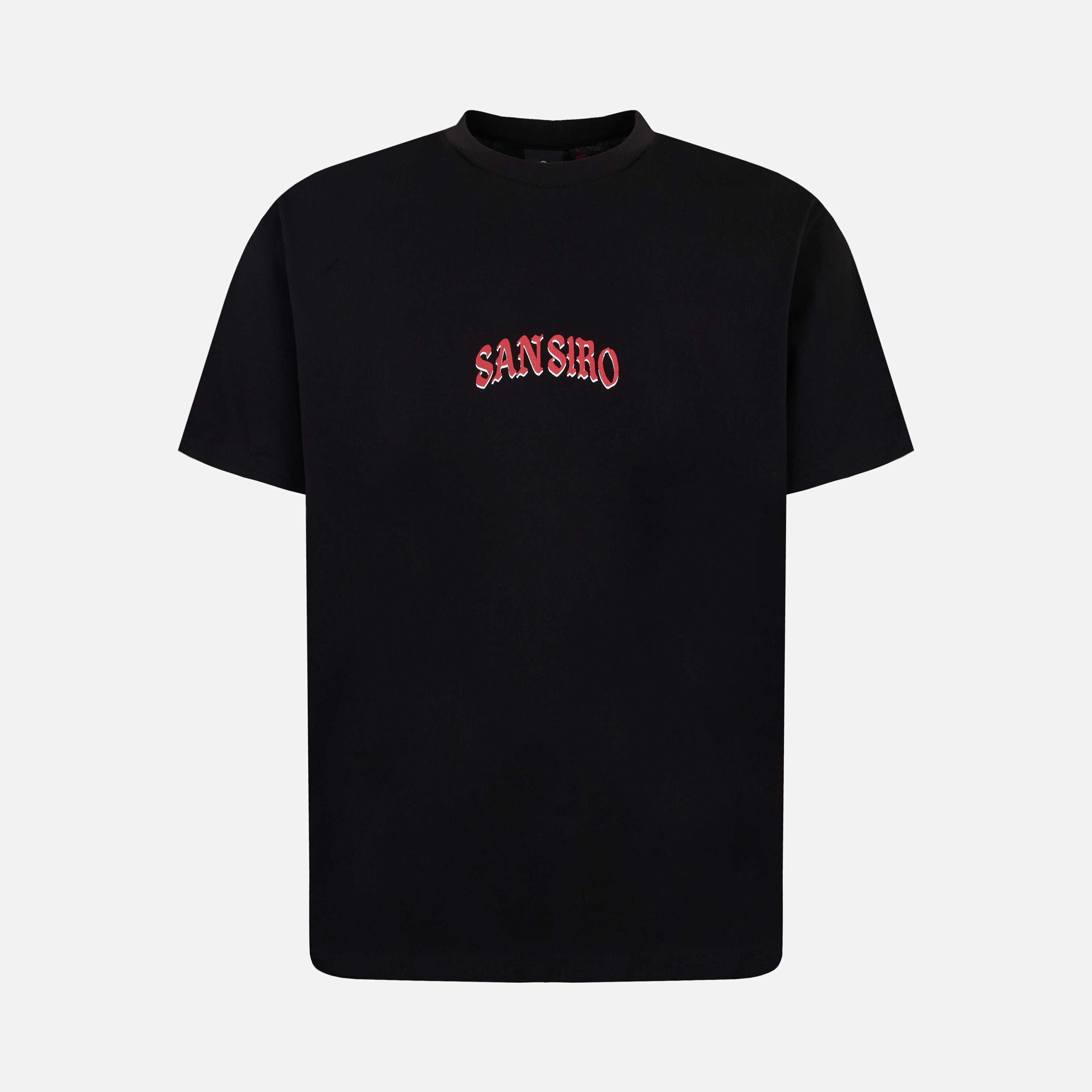T-SHIRT MILAN NERA GRAFICA SAN SIRO